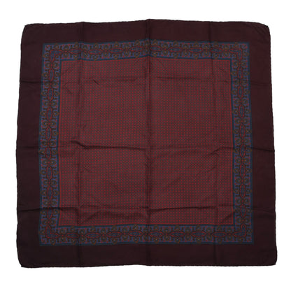 Ancient Madder Silk Scarf ca. 88.5cm - Neat Floral