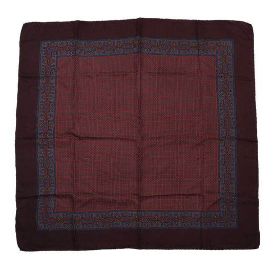 Ancient Madder Silk Scarf ca. 88.5cm - Neat Floral