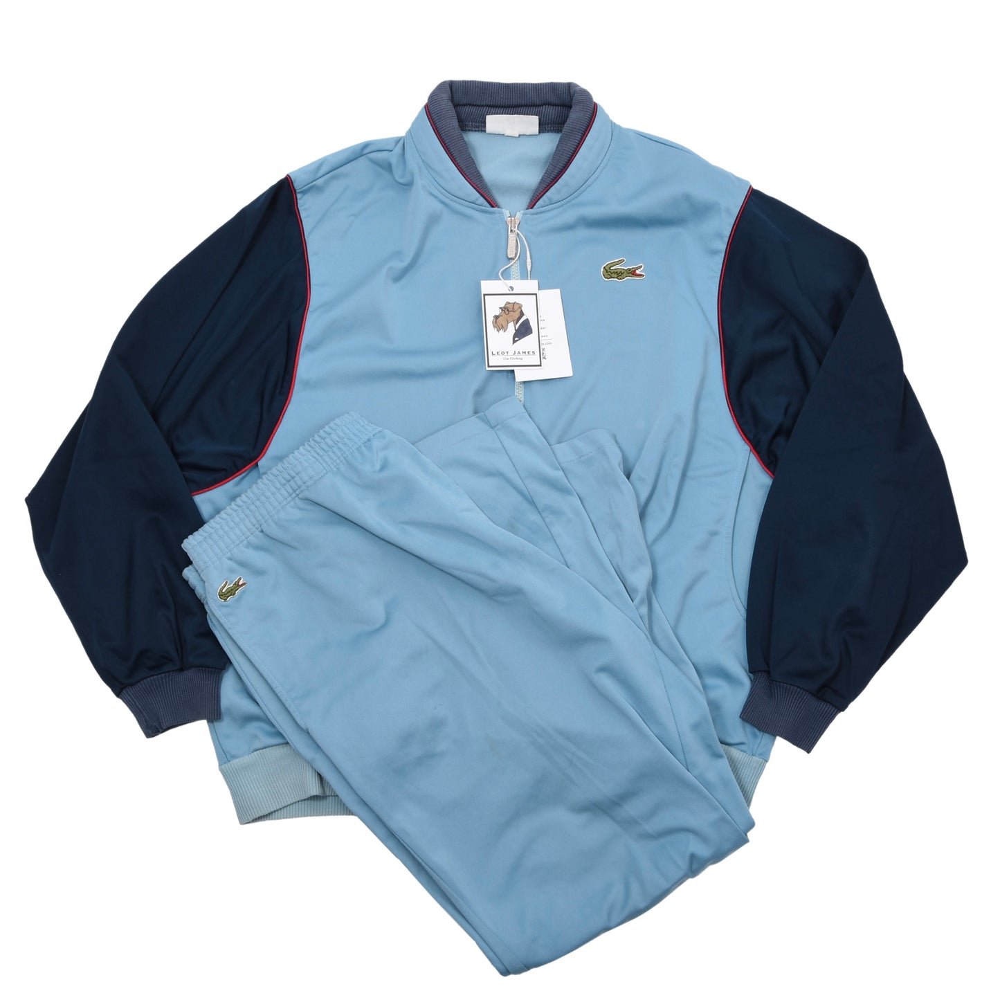 Vintage Lacoste Made in France Track Suit  Chest ca. 65cm - Blue
