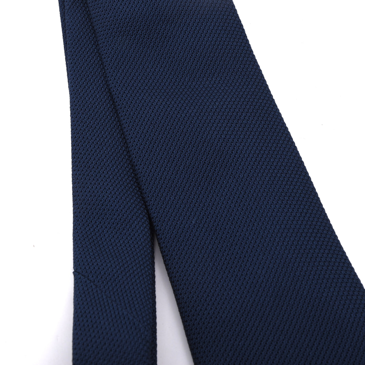 Classic Genadine Fina Silk Tie Made in Italy - Mid-Blue