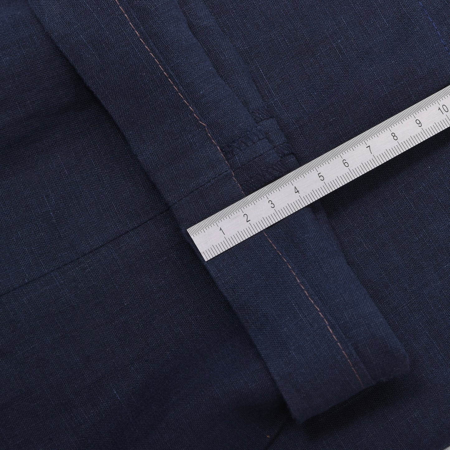 Kamar Leinenhose Größe 54 ca. 47cm Made in Italy - Marineblau