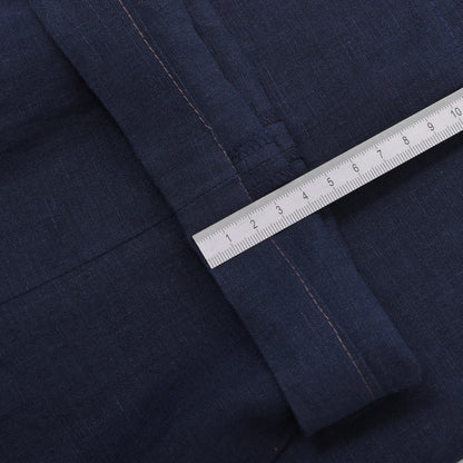 Kamar Leinenhose Größe 54 ca. 47cm Made in Italy - Marineblau