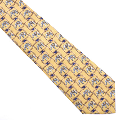 A. Mouley Paris Seidenkrawatte ca. 146cm/9.5cm - Elefanten