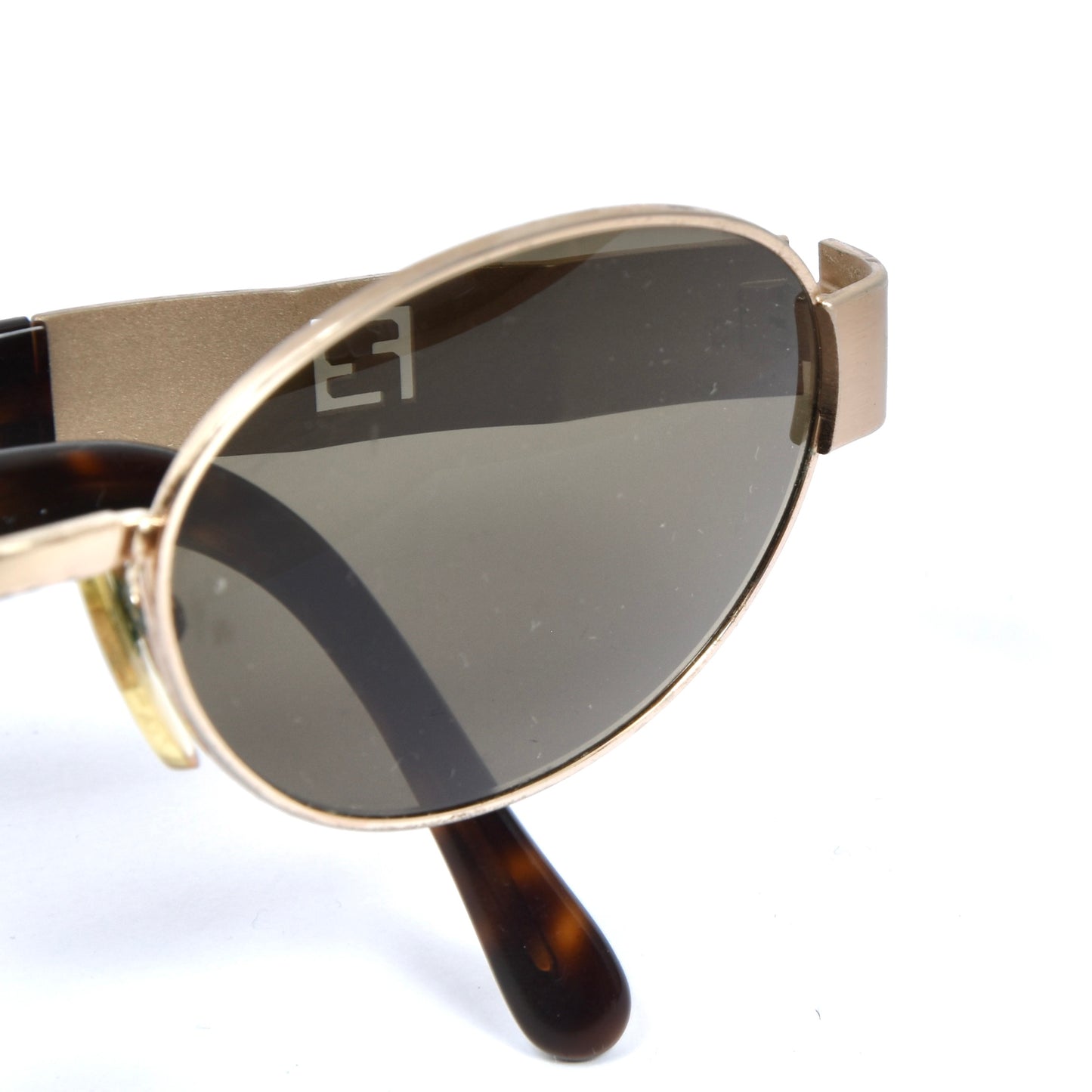 Vintage Fendi 7160 Col. H16 Sunglasses - Gold