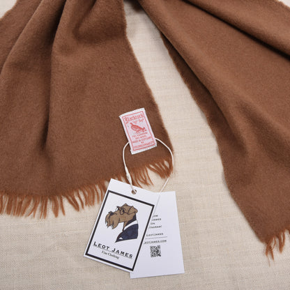 Vintage Blackcock 70% Kaschmir Schal Made in Scotland - Tan