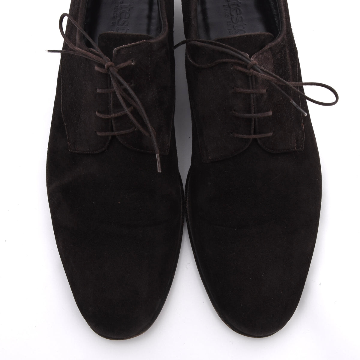 A. Testoni Suede Shoes Made in Italy Size 8 - Chocolate Brown