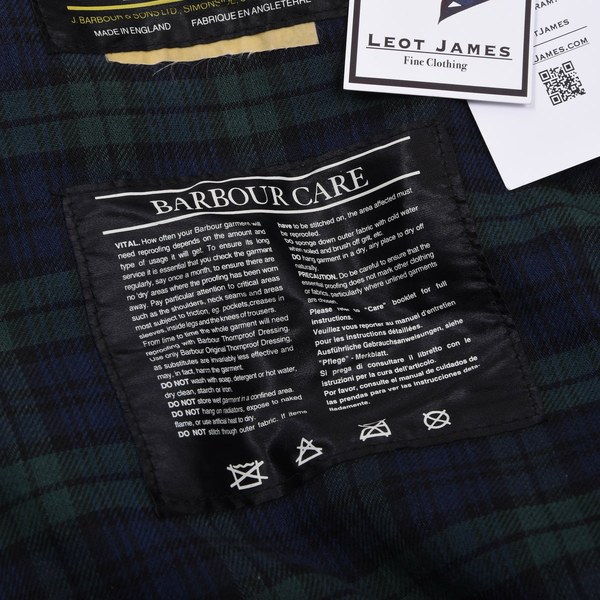 Vintage Barbour Durham Made in England - Navy