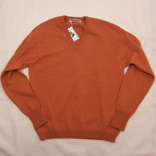 Altessa x J.H. Hembach Vintage Shetland-Wollpullover Made in Austria – Orange