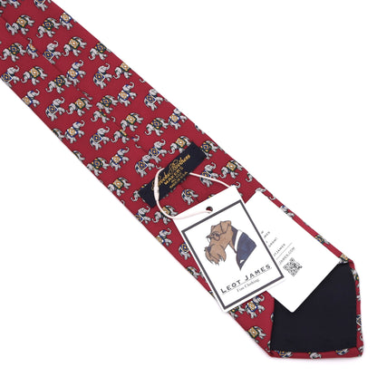 Brooks Brothers Vintage Silk Tie Made in USA - Red Elephants