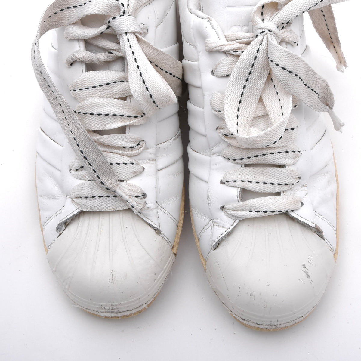 Jonah Hill x Adidas Superstars Sneakers Gr. US 9 / 42 2/3 - Weiß/Grün
