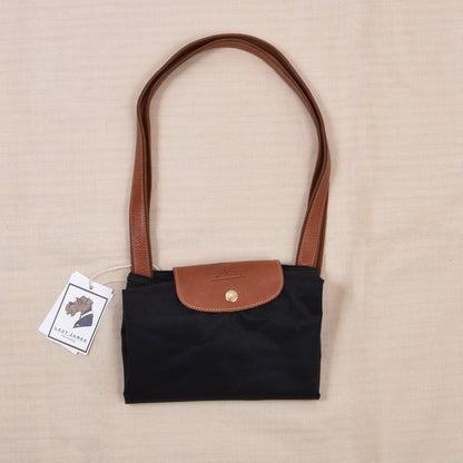 Longchamp Paris Le Pliage "Shopping" Tasche ca. 34cm Made in France - Schwarz