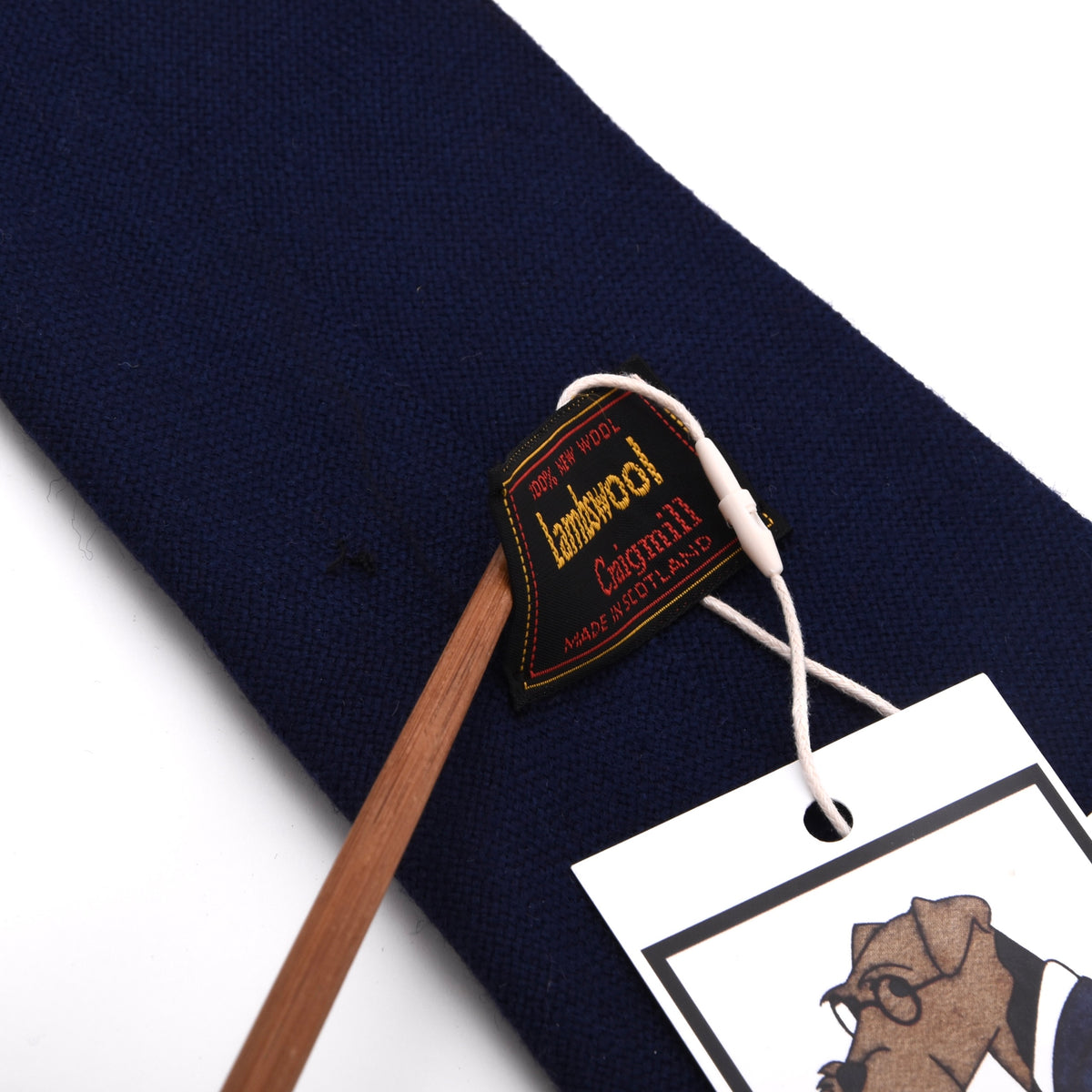 NOS Craigmill Krawatte 100% Schurwolle Made in Scotland – Blue