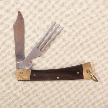 Vintage Picknick-Taschenmesser mit Horngriff
