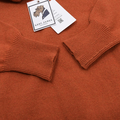 Altessa x J.H. Hembach Vintage Shetland-Wollpullover Made in Austria – Orange