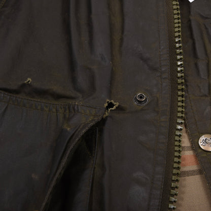 Vintage L'esquimau International Waxedjacke Made in France Gr. 52 - Grün