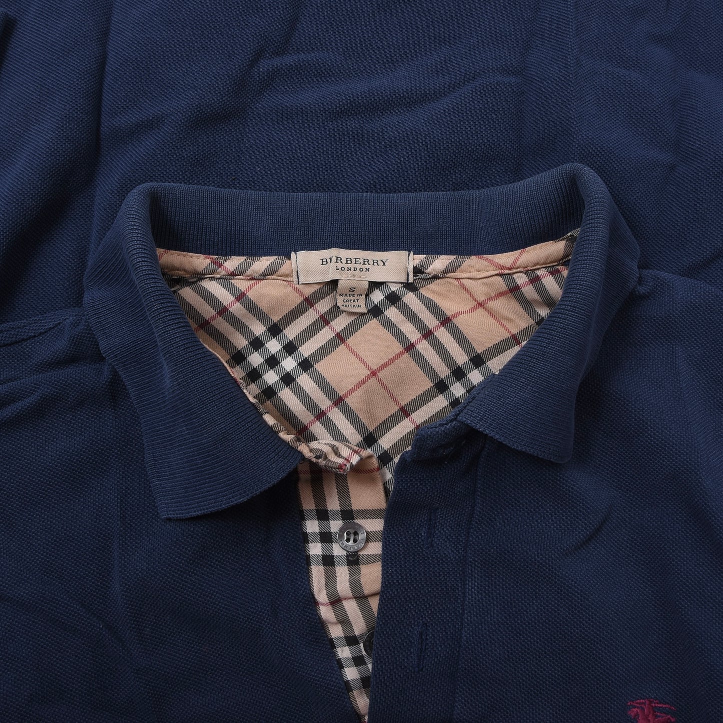Burberry London 3x Polo Shirts Size S ca. 47-55cm - Blue/Yellow/Navy
