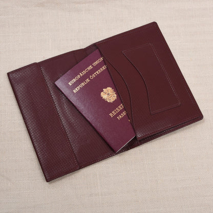 NOS Luxus Leder Reisebrieftasche ca. 11cm - Schwarz