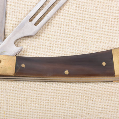 Vintage Picknick-Taschenmesser mit Horngriff