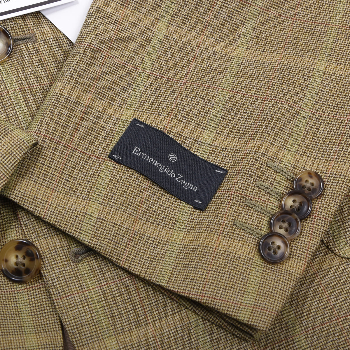 NWD Ermenegildo Zegna Trofeo Wolle Sakko Gr. 50L - Plaid