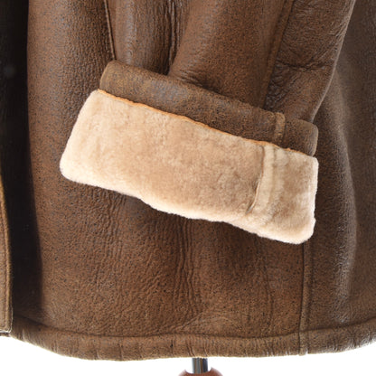 Trapper Shearling Coat Size 54 - Brown