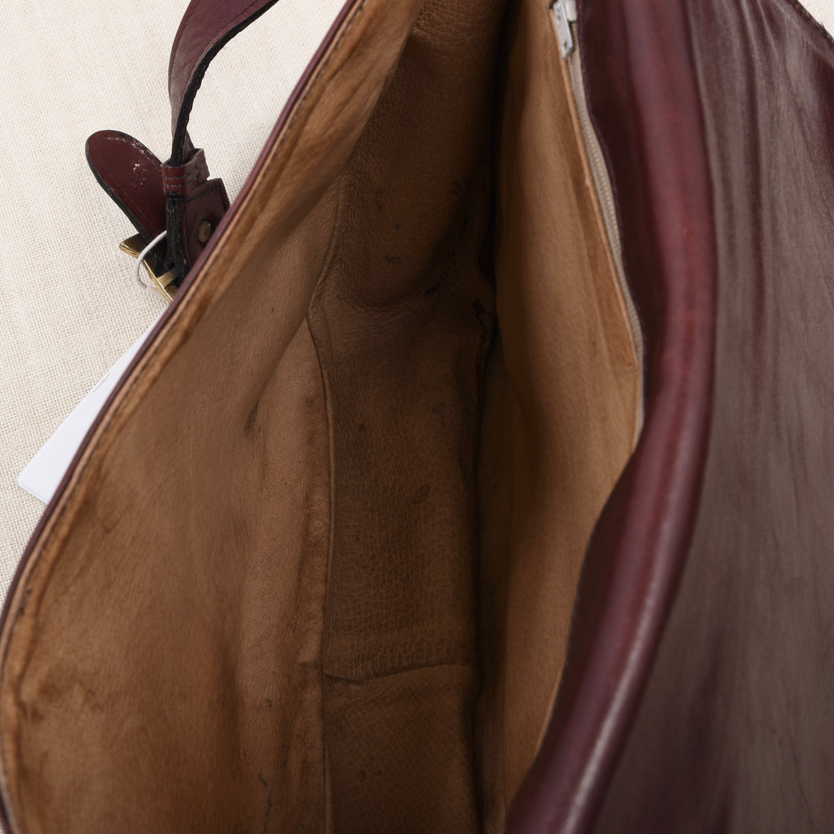 Vintage Etienne Aigner Leather Crossbody Bag - Burgundy