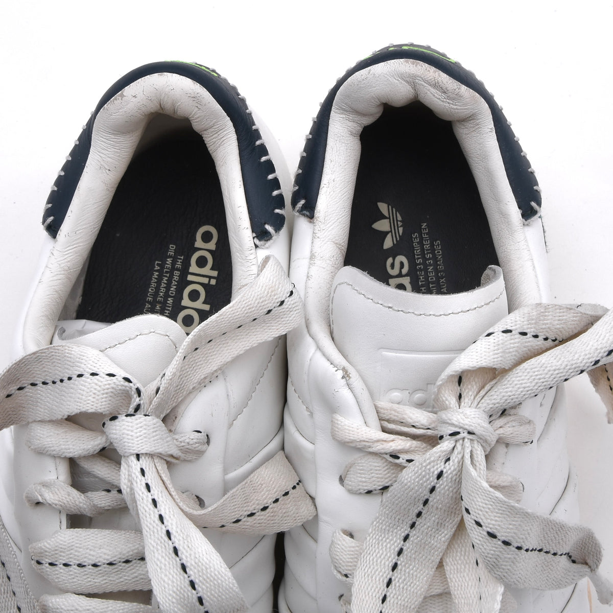 Jonah Hill x Adidas Superstars Sneakers Gr. US 9 / 42 2/3 - Weiß/Grün