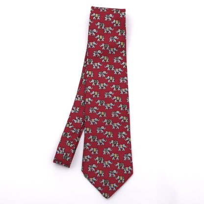 Brooks Brothers Vintage Silk Tie Made in USA - Red Elephants