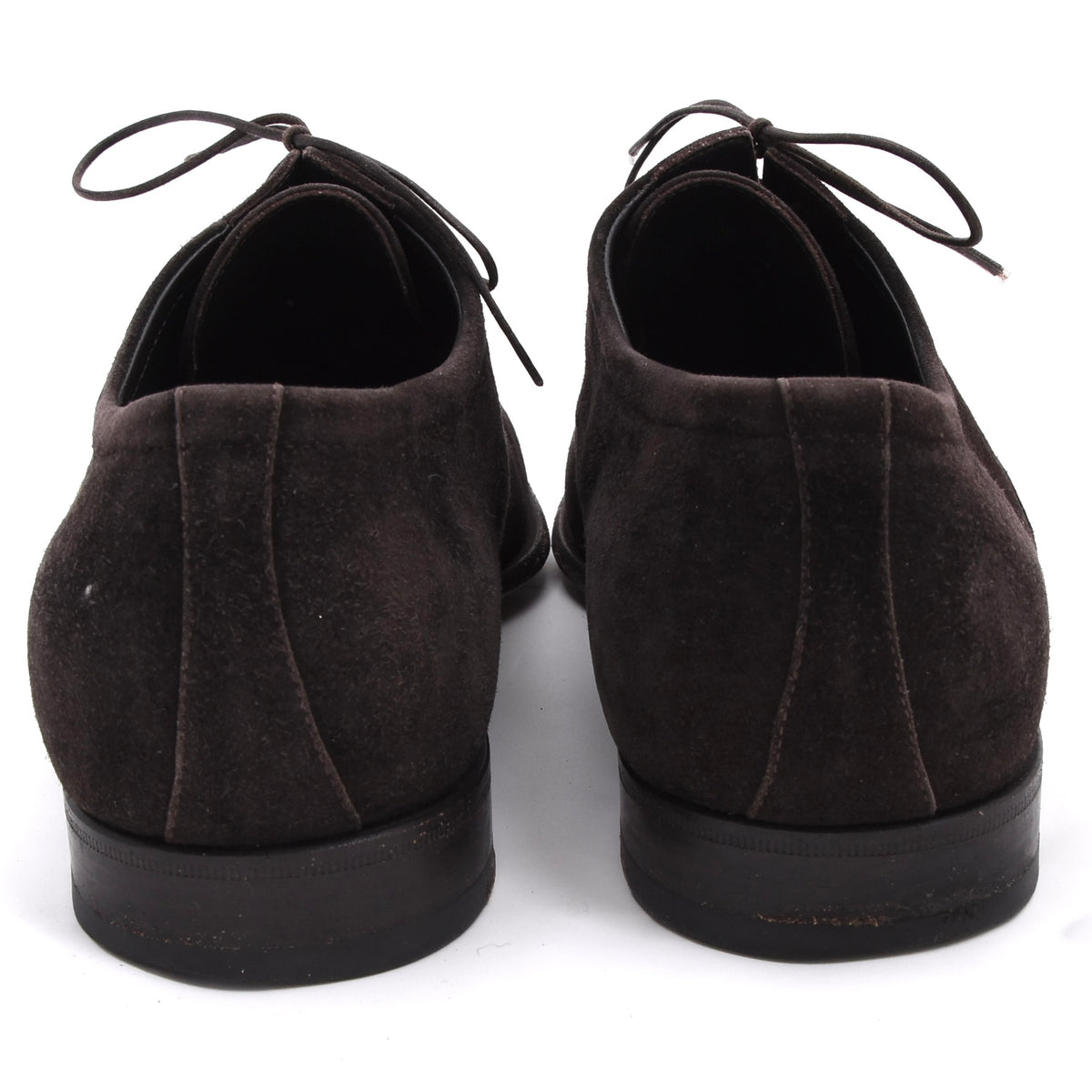 A. Testoni Suede Shoes Made in Italy Size 8 - Chocolate Brown