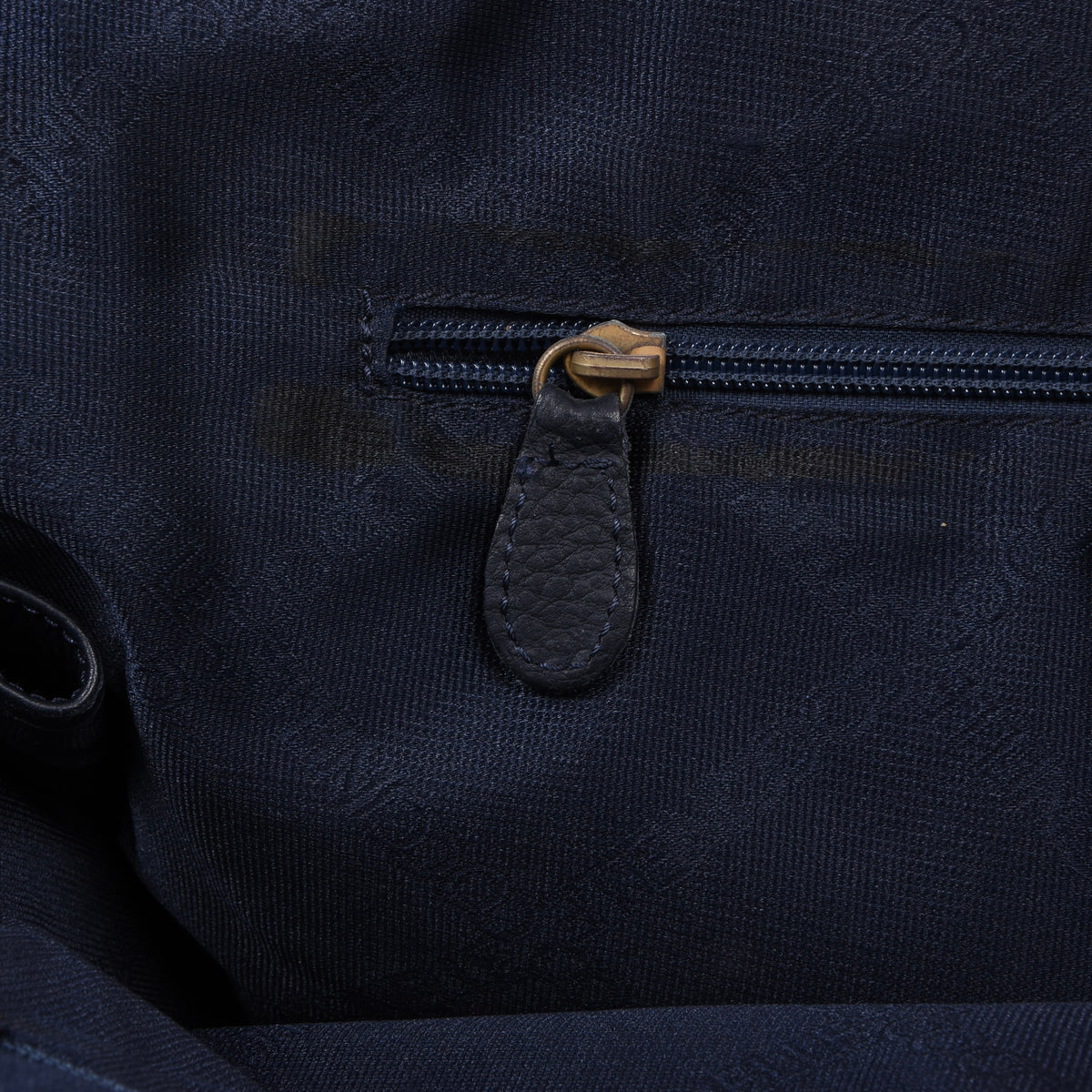 Coccinelle Vintage Ledertasche Made in Italy 48cm – Marineblau