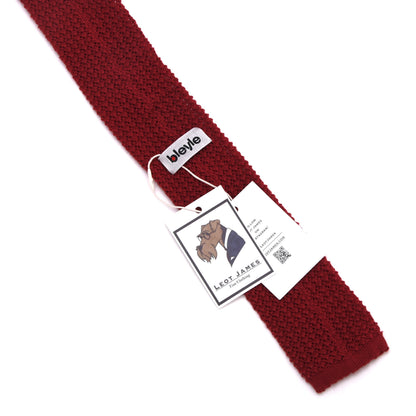 NOS Bleyle Chunky Knit Wool Tie - Red