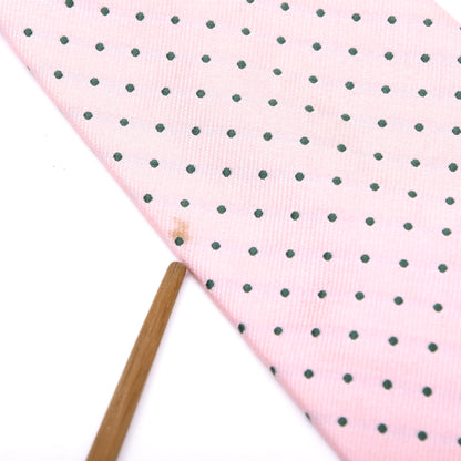 Gössl Silk Tie ca. 145.5cm/9.5cm - Pink Polka Dot