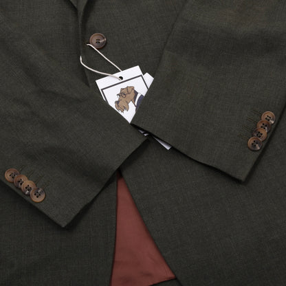 Charles Robertson Leinen-Woll-Jacke Größe 50 Brust ca. 56cm - Grün