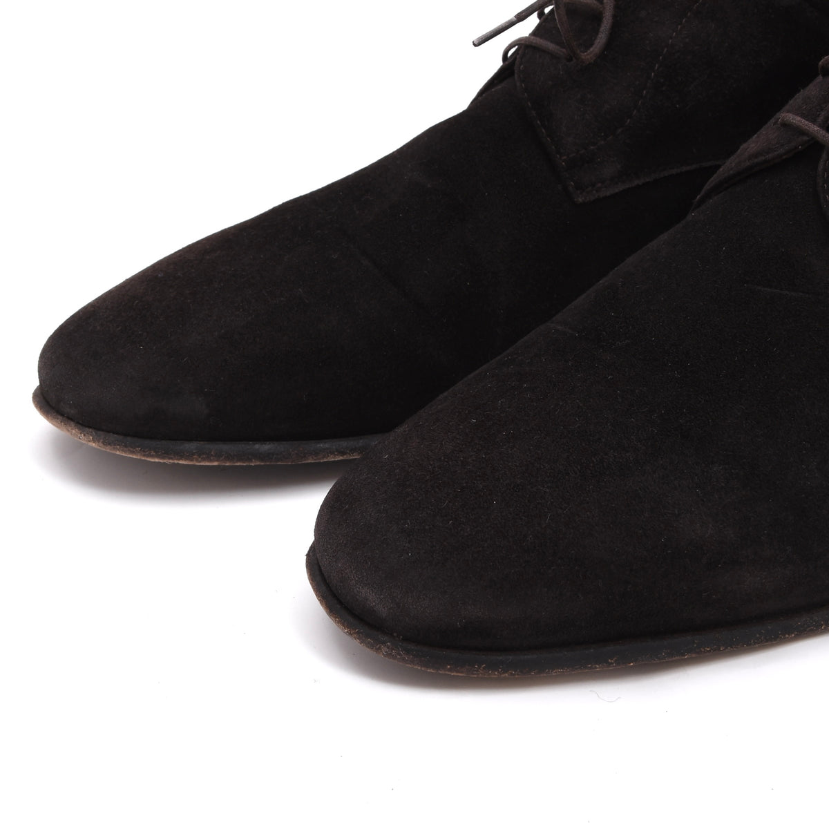 A. Testoni Suede Shoes Made in Italy Size 8 - Chocolate Brown