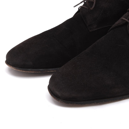 A. Testoni Suede Shoes Made in Italy Size 8 - Chocolate Brown