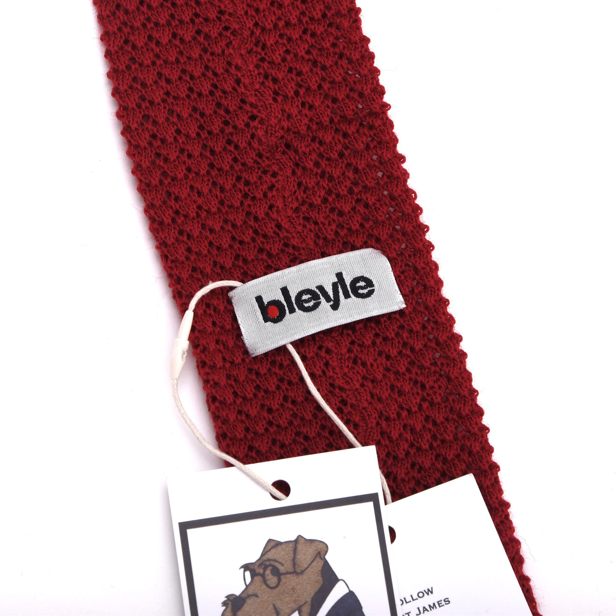 NOS Bleyle Chunky Knit Wool Tie - Red