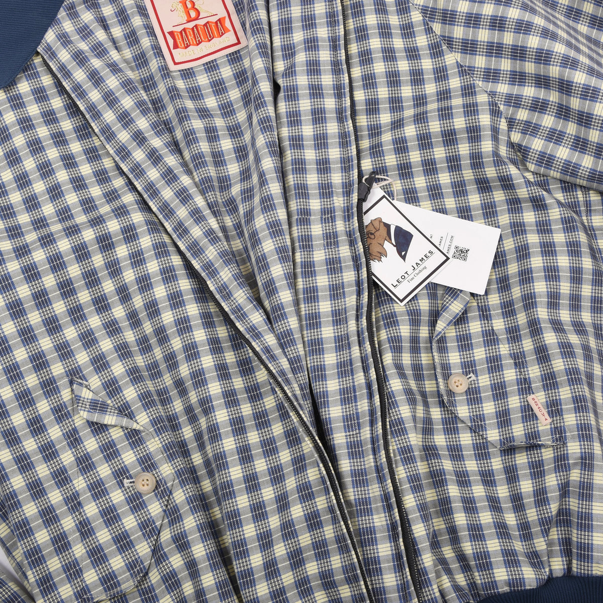 Baracuta G9 Harrington Jacke Gr. XL Brust. ca. 58.5cm - Plaid
