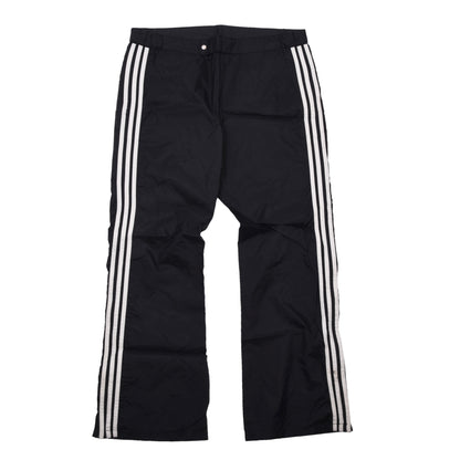 Vintage 80er Adidas Nylon-Regenhose Größe D50 ca. 48cm - Schwarz