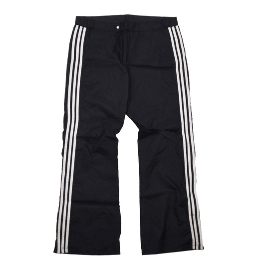 Vintage 80er Adidas Nylon-Regenhose Größe D50 ca. 48cm - Schwarz