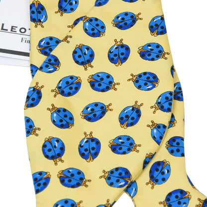 The Tie Rack Silk Bow Tie - Yellow Ladybug Print