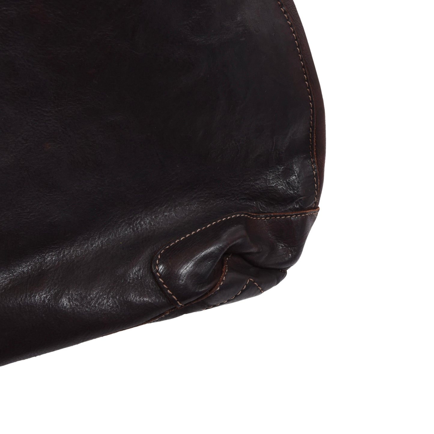 Jack Kinsky Leder Crossbody Bag ca. 40cm - Braun