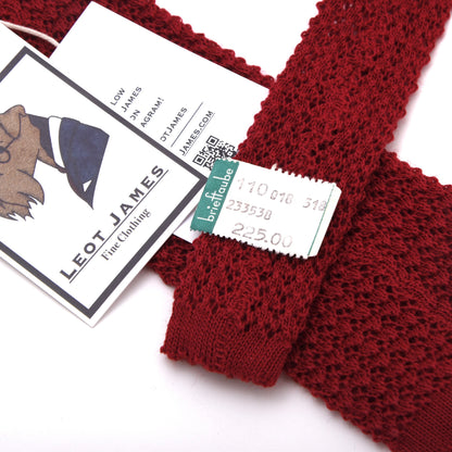 NOS Bleyle Chunky Knit Wool Tie - Red