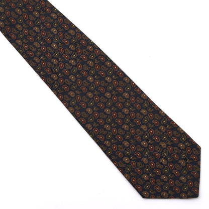 Phoenix Ancient Madder Seide Krawatte 143cm - Marineblau Paisley