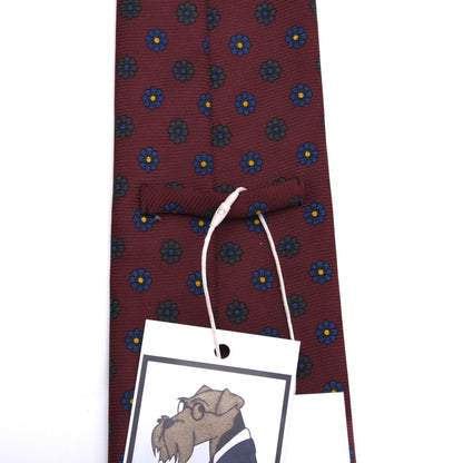 Knize Wien Ancient Madder Seidenkrawatte ca. 150cm/9.6cm - Bordeaux Neat