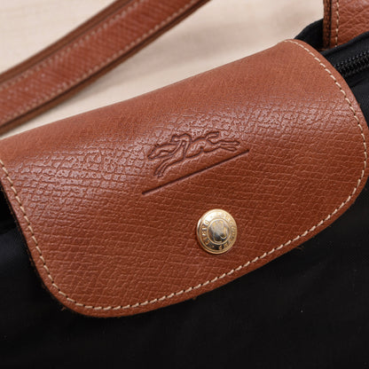 Longchamp Paris Le Pliage "Shopping" Tasche ca. 34cm Made in France - Schwarz