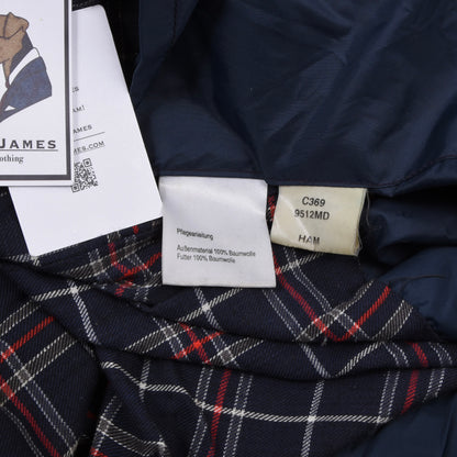 Hamilton Exclusive Waxed Jacket Size XXL Chest 79.5cm Made in England - Navy Blue