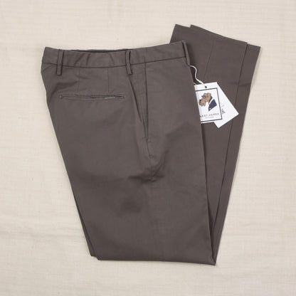 Incotex Royal Batavia High Comfort Hosen Gr. 46 Slim Fit - Grau-Braun