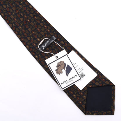 Phoenix Ancient Madder Seide Krawatte 143cm - Marineblau Paisley