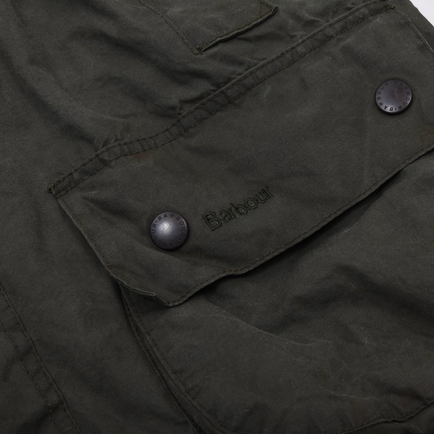 Barbour Beaufort Waxed Jacket Size 42 Chest ca. 61cm - Green