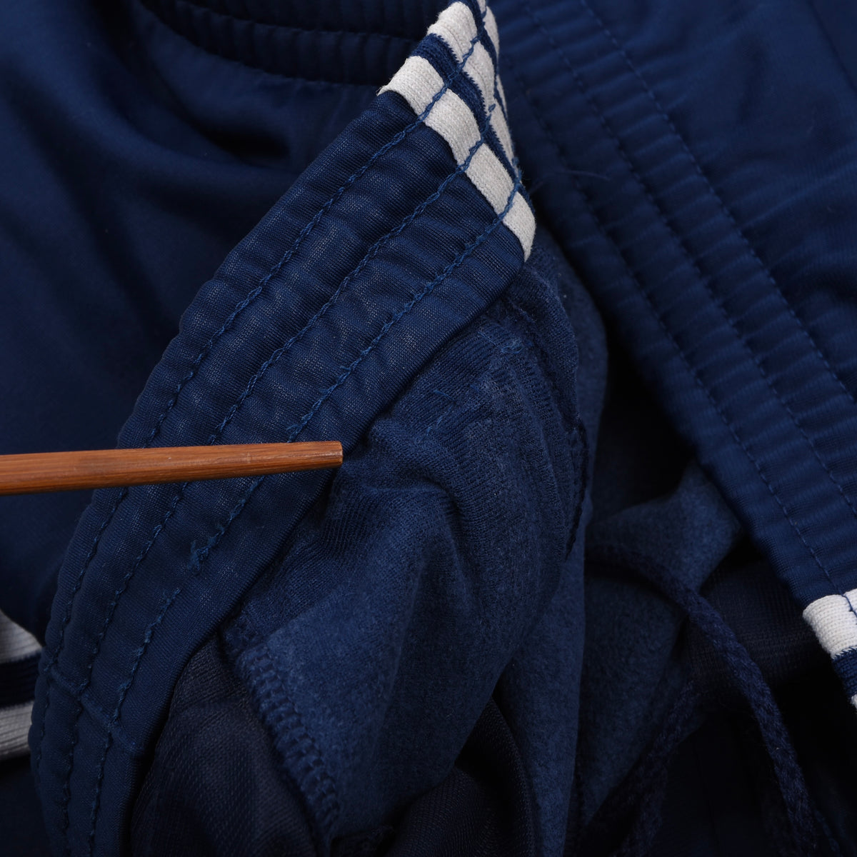 Vintage 1980er Adidas Trainingsanzug Gr. 52 Made in Austria - Marineblau/Weiß