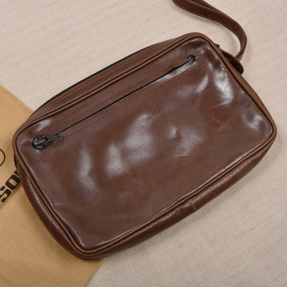 NOS Pakerson Leder Reiseorganizer  ca. 24,5cm - Braun
